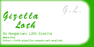 gizella loth business card